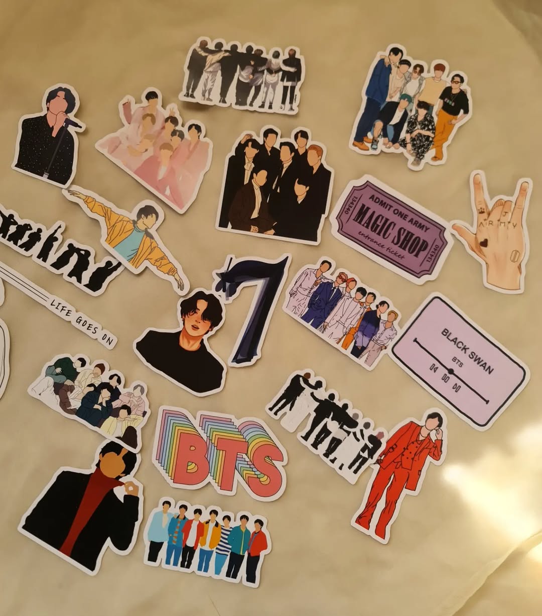 BTS Sticker Set – aesthetic journaling & decoration stickers – Artea.pk