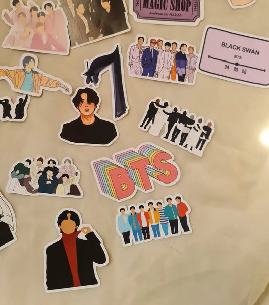 BTS Sticker Pack – cute laptop & scrapbook stickers in Pakistan – Artea.pk
