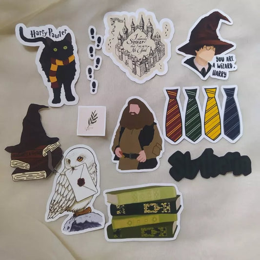 wizard aesthetic sticker pack with magic and fantasy themed designs
